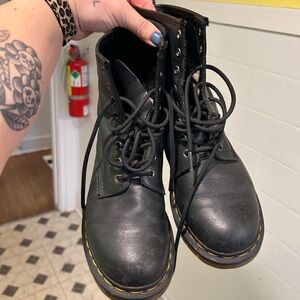 Dr. Martens Black Leather Boots